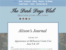 Tablet Screenshot of darkdaysclub.com